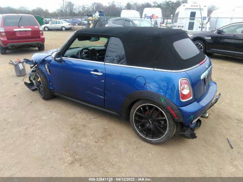 2014 MINI COOPER CONVERTIBLE S WMWZP3C56ET707649