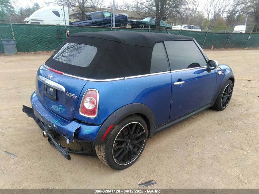 2014 MINI COOPER CONVERTIBLE S WMWZP3C56ET707649