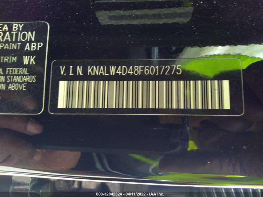 2015 KIA K900 LUXURY KNALW4D48F6017275