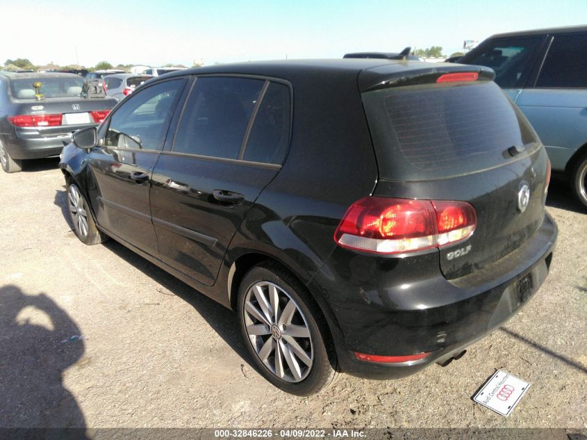 2013 VOLKSWAGEN GOLF W/CONV & SUNROOF WVWDA7AJ4DW022858