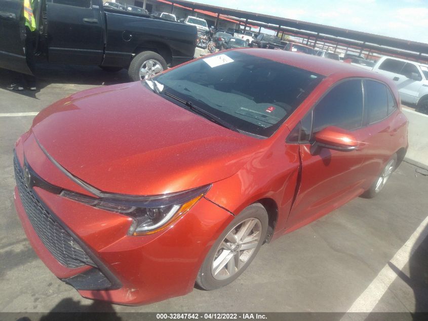 2019 TOYOTA COROLLA HATCHBACK SE/XSE JTNK4RBE3K3039785