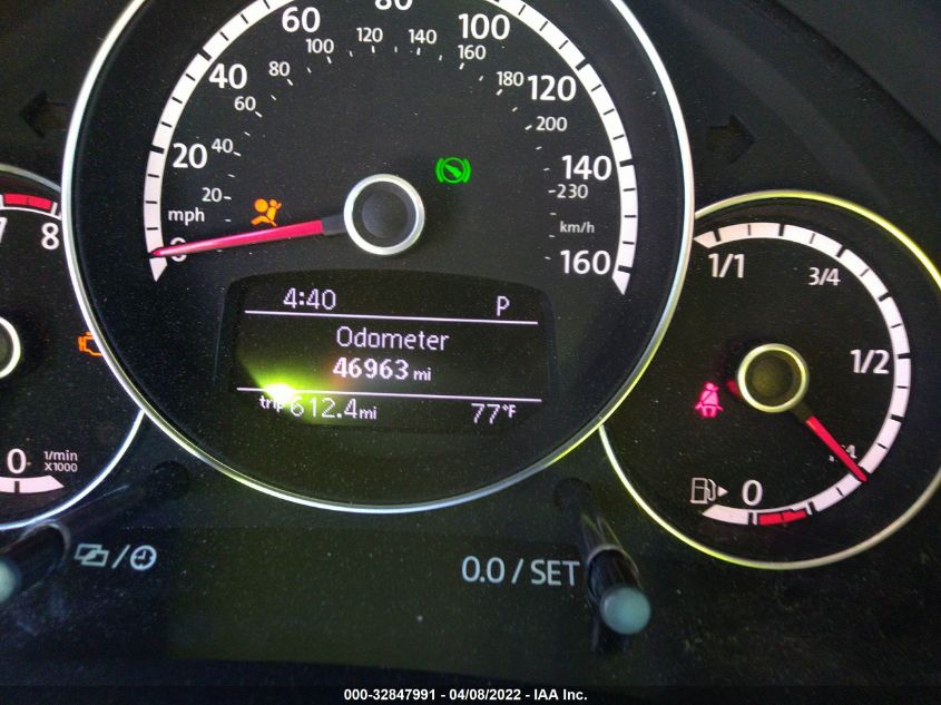 2013 VOLKSWAGEN BEETLE CONVERTIBLE 2.0T 3VW7T7AT9DM820844