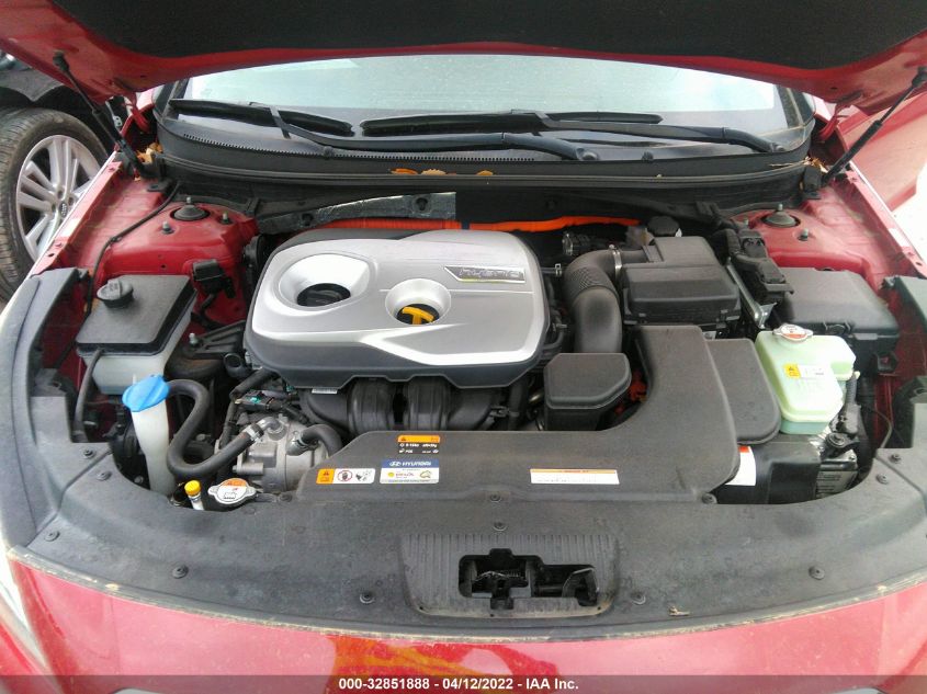 2016 HYUNDAI SONATA HYBRID SE KMHE24L13GA015362