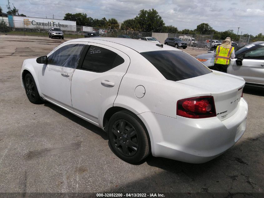 2014 DODGE AVENGER SE 1C3CDZAB7EN169212