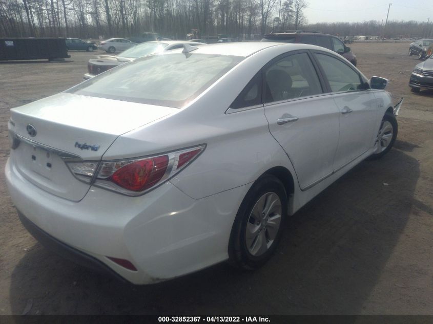 2014 HYUNDAI SONATA HYBRID KMHEC4A41EA117590