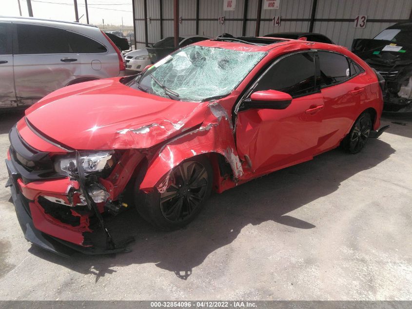 2019 HONDA CIVIC HATCHBACK EX SHHFK7H63KU227160