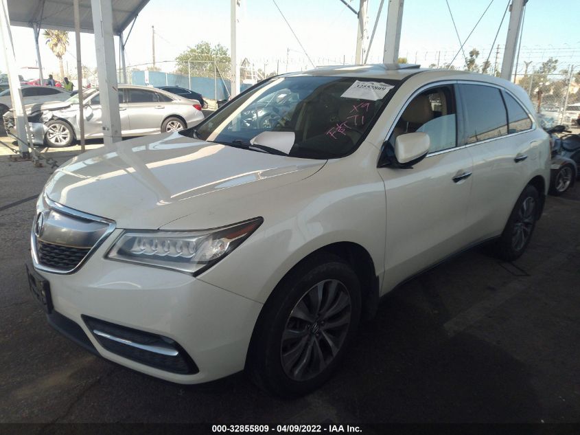 2015 ACURA MDX TECH PKG 5FRYD4H40FB020649