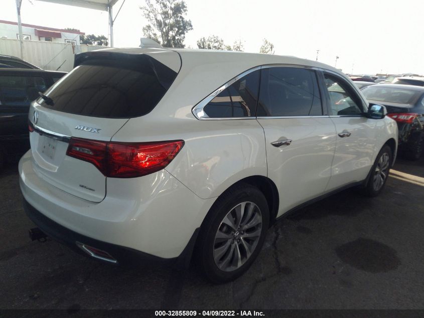 2015 ACURA MDX TECH PKG 5FRYD4H40FB020649