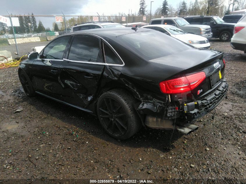 2016 AUDI S4 PREMIUM PLUS WAUBGAFL3GA004573