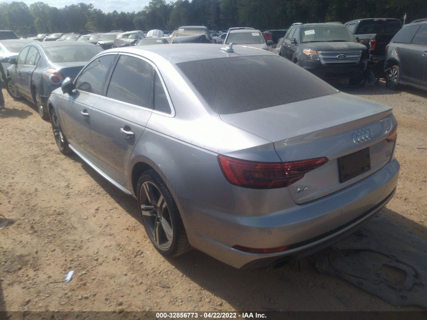 2017 AUDI A4 PREMIUM PLUS WAUENAF48HA159875