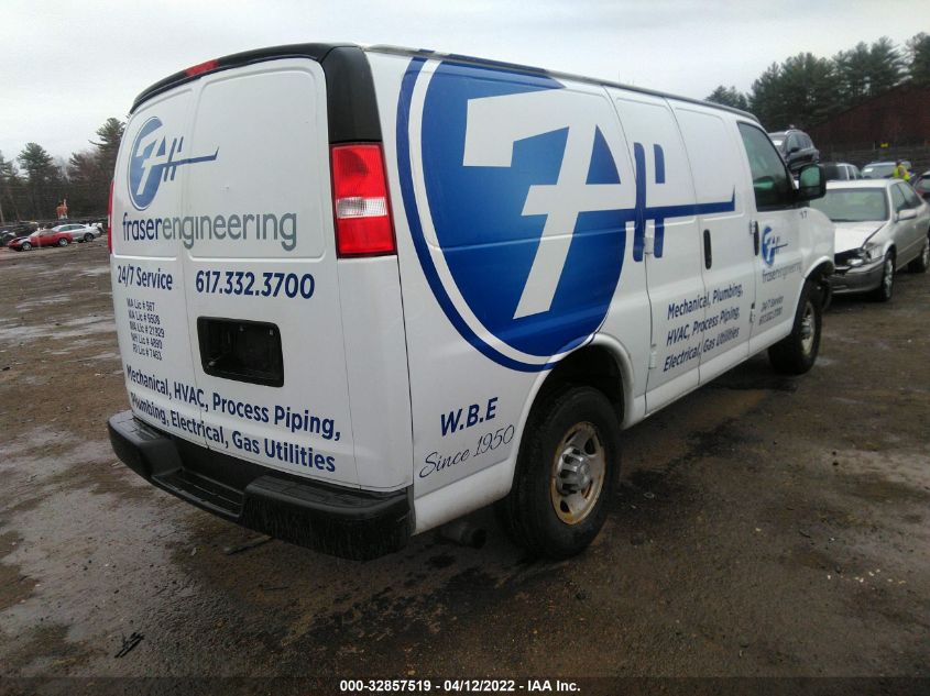 2017 CHEVROLET EXPRESS CARGO VAN 1GCWGAFF7H1342445