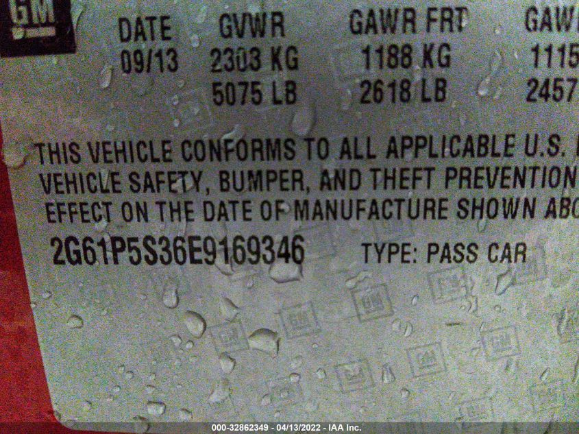 2014 CADILLAC XTS PREMIUM COLLECTION 2G61P5S36E9169346