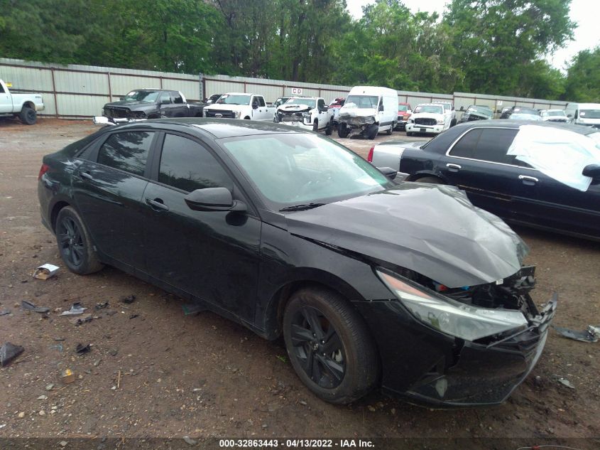 2022 HYUNDAI ELANTRA HYBRID BLUE KMHLM4AJ5NU019865