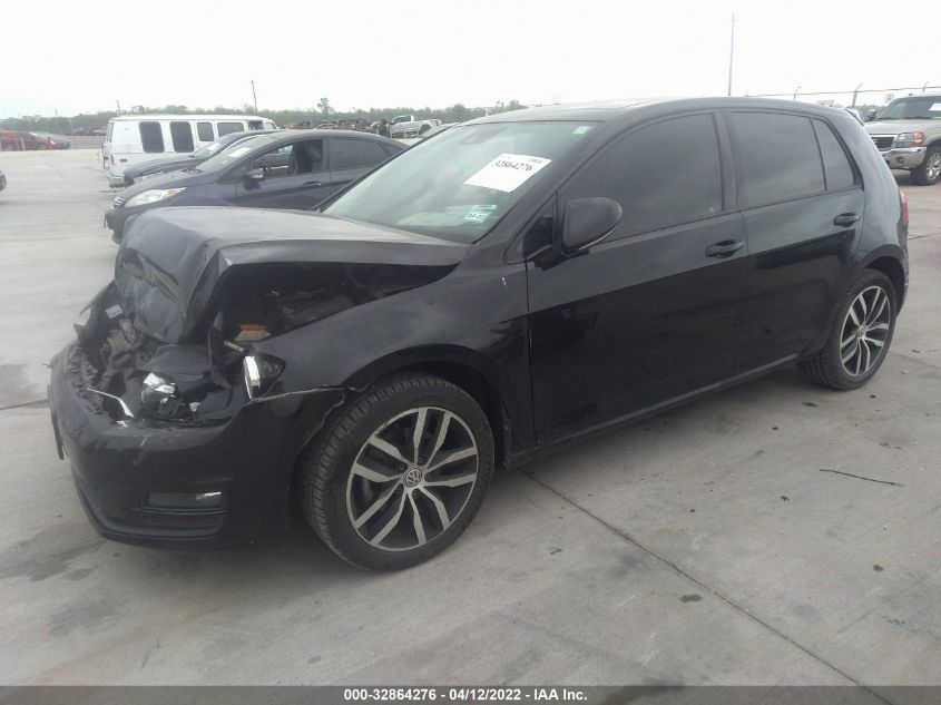 2016 VOLKSWAGEN GOLF TSI SE 3VW217AUXGM049419