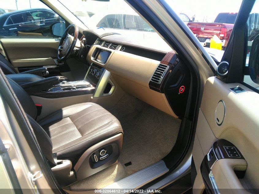 2016 LAND ROVER RANGE ROVER HSE SALGS2KF6GA271647
