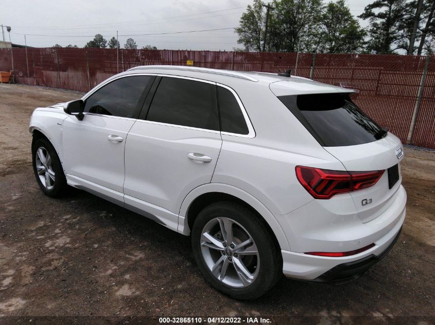 2020 AUDI Q3 S LINE PREMIUM PLUS WA1EECF30L1048049