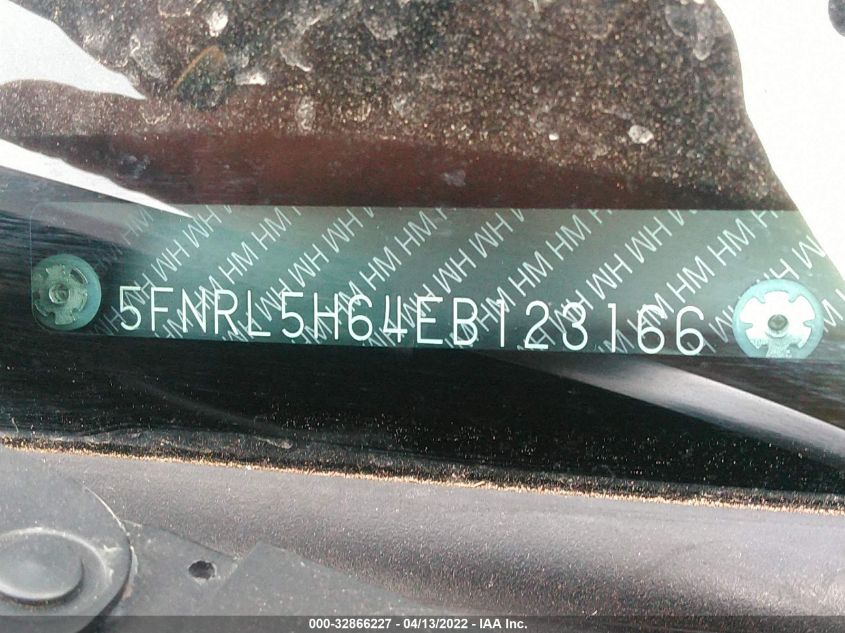 2014 HONDA ODYSSEY EX-L 5FNRL5H64EB123166
