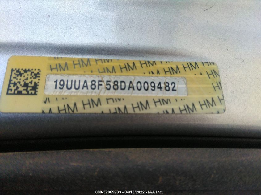 2013 ACURA TL TECH 19UUA8F58DA009482