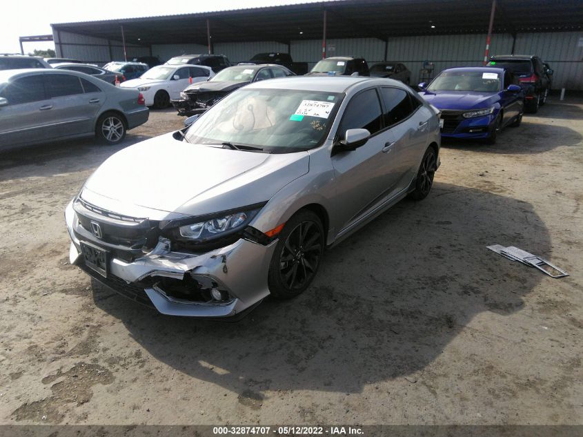 2018 HONDA CIVIC HATCHBACK SPORT SHHFK7H4XJU409533