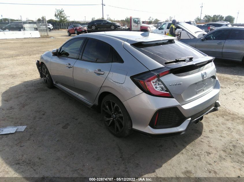 2018 HONDA CIVIC HATCHBACK SPORT SHHFK7H4XJU409533
