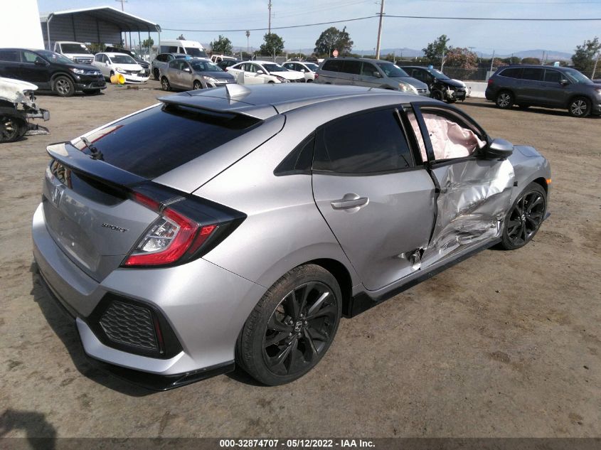 2018 HONDA CIVIC HATCHBACK SPORT SHHFK7H4XJU409533