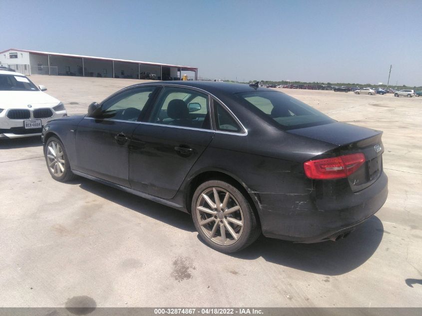 2014 AUDI A4 PREMIUM PLUS WAUEFAFL7EA088054