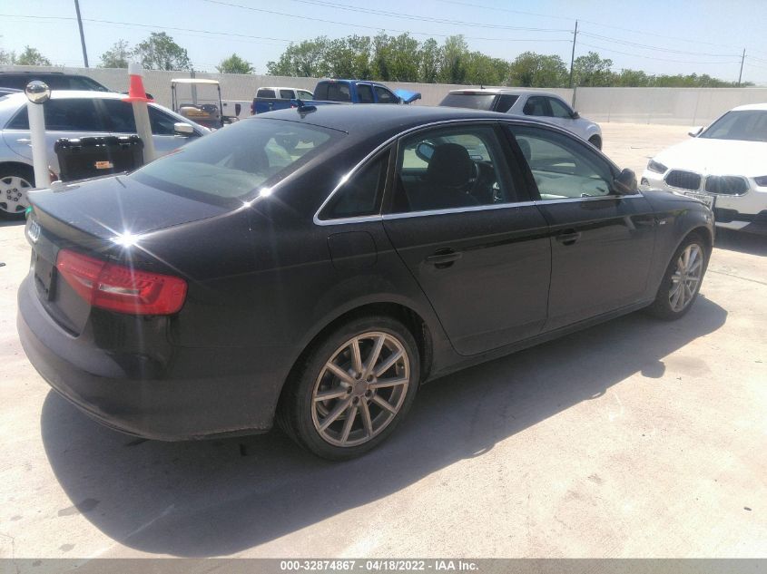 2014 AUDI A4 PREMIUM PLUS WAUEFAFL7EA088054
