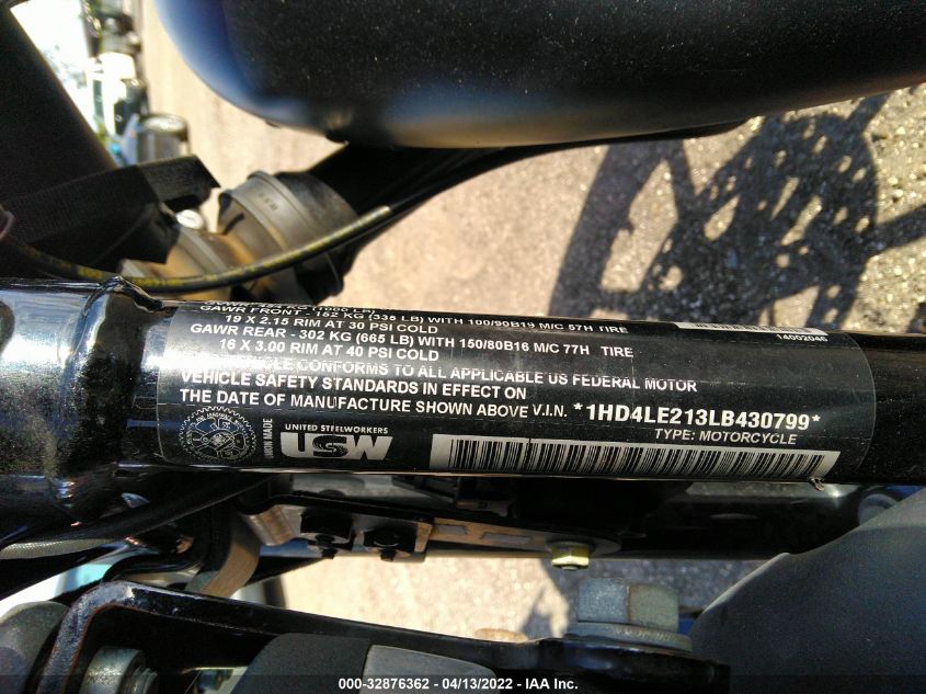 2020 HARLEY-DAVIDSON XL883 N 1HD4LE213LB430799
