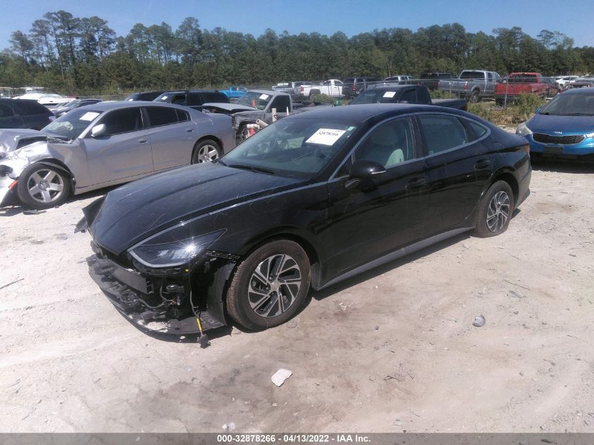 2021 HYUNDAI SONATA HYBRID BLUE KMHL24JJ0MA021870