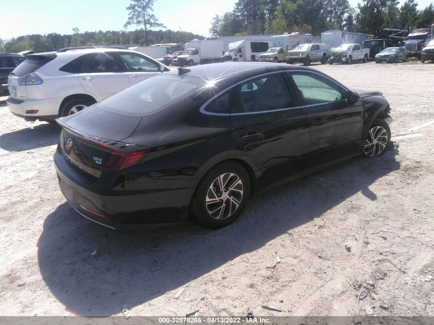 2021 HYUNDAI SONATA HYBRID BLUE KMHL24JJ0MA021870