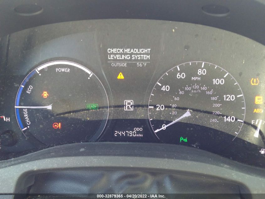 2013 LEXUS RX 450H JTJBC1BA6D2059265