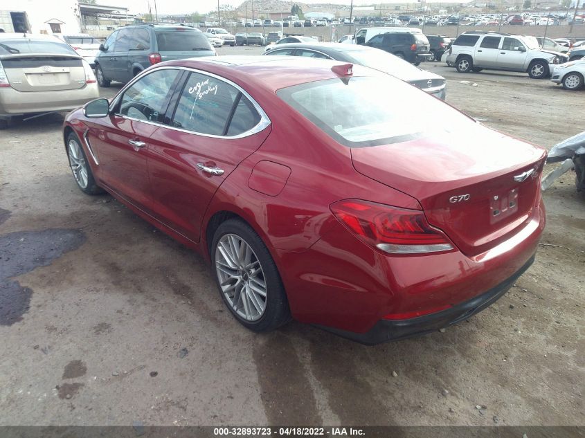 2020 GENESIS G70 2.0T KMTG34LA4LU056006