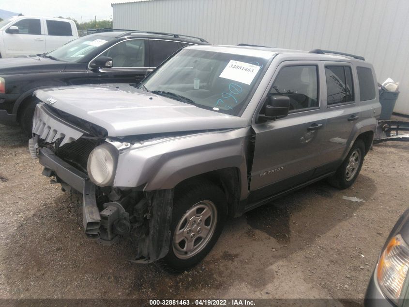 2016 JEEP PATRIOT SPORT 1C4NJPBA7GD790742