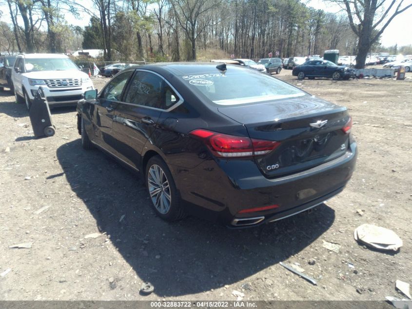 2019 GENESIS G80 3.8L KMTFN4JE3KU310217