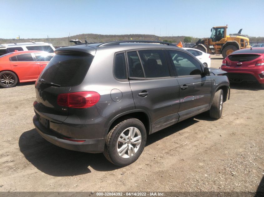 2016 VOLKSWAGEN TIGUAN S WVGAV7AX1GW563460