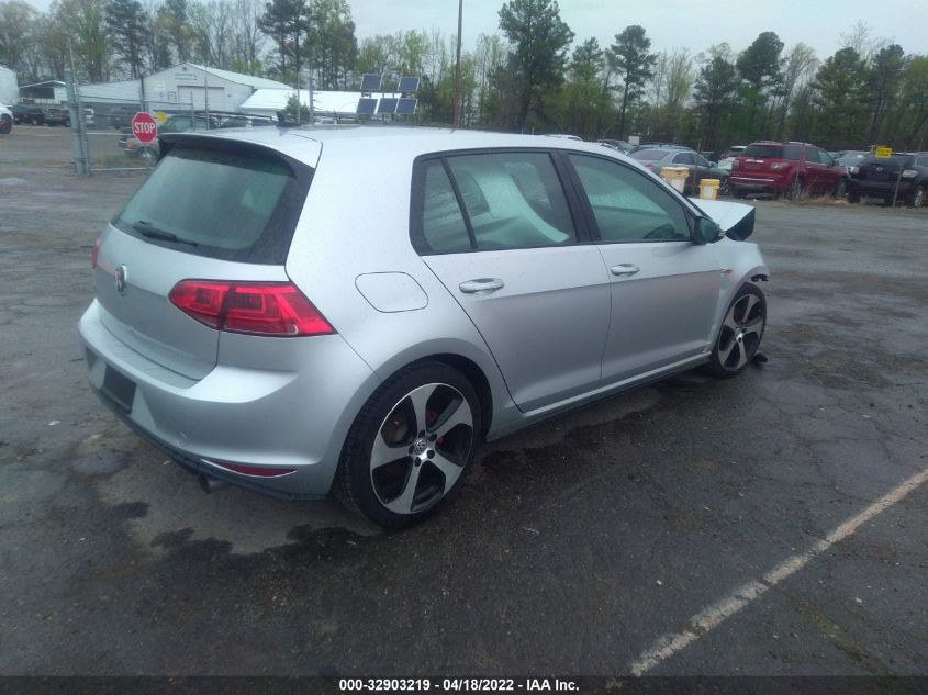 2016 VOLKSWAGEN GOLF GTI S 3VW4T7AUXGM068541