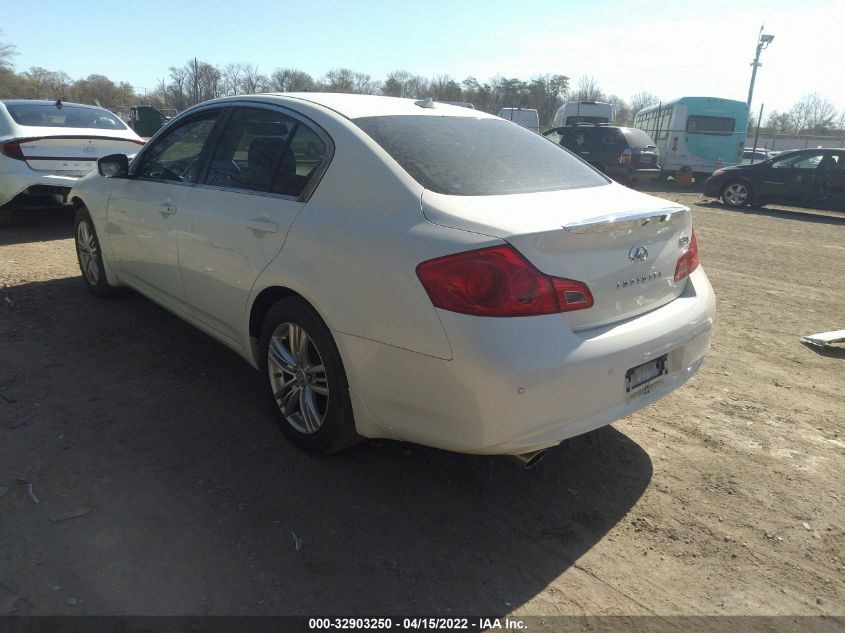 2013 INFINITI G37 SEDAN X JN1CV6AR3DM769866