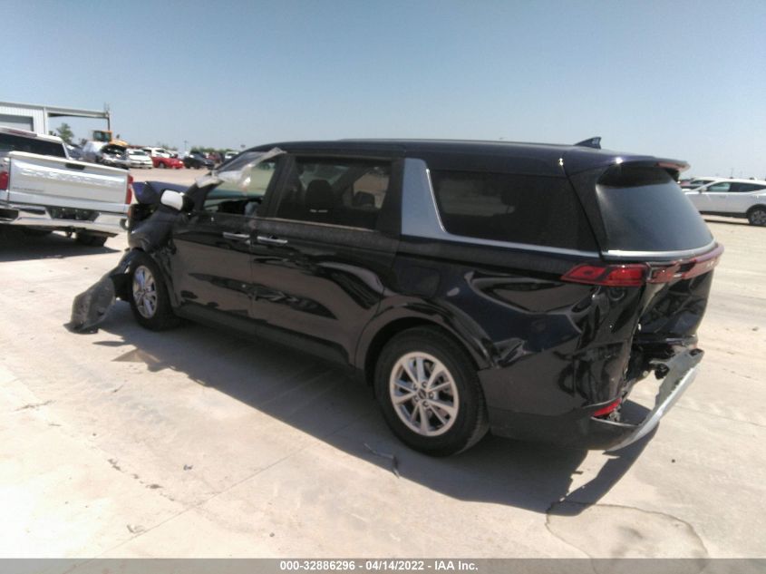 2022 KIA CARNIVAL LX KNDNB4H32N6091444