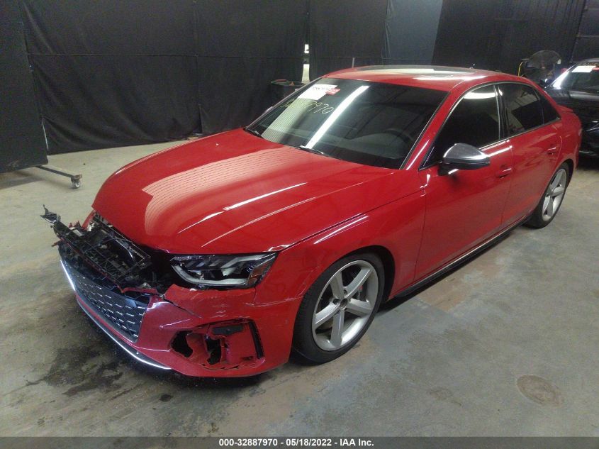 2021 AUDI S4 PREMIUM PLUS WAUB4AF41MA086767
