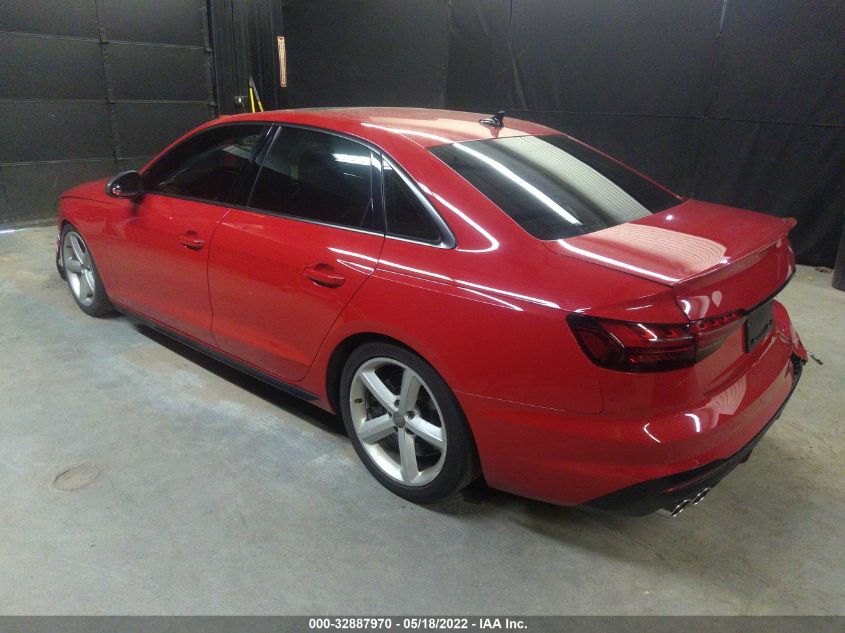 2021 AUDI S4 PREMIUM PLUS WAUB4AF41MA086767