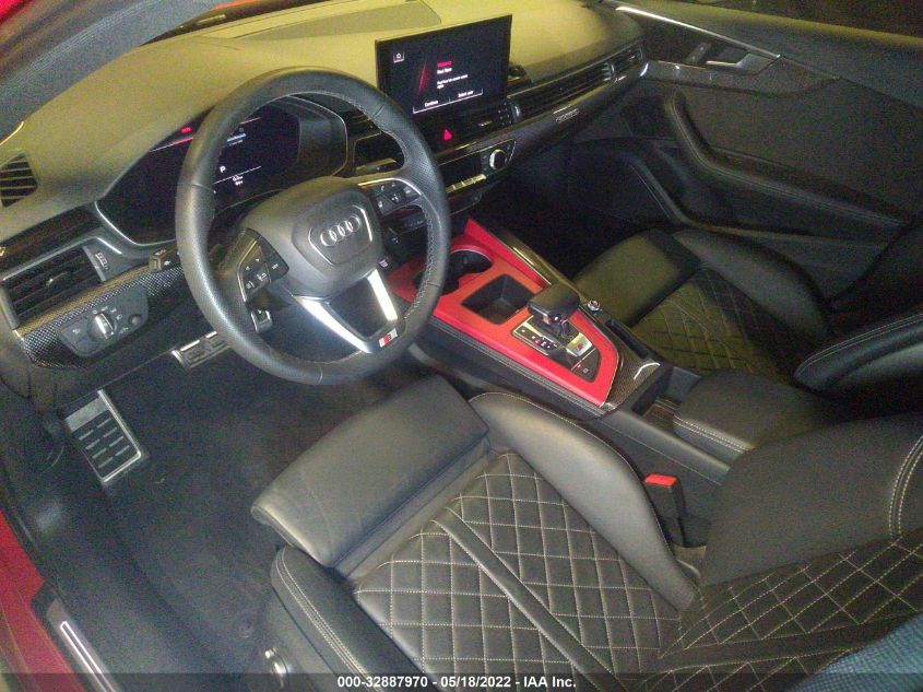 2021 AUDI S4 PREMIUM PLUS WAUB4AF41MA086767