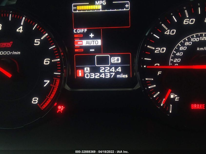 2019 SUBARU WRX STI LIMITED JF1VA2V6XK9815189