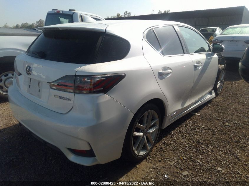2014 LEXUS CT 200H HYBRID JTHKD5BH7E2192329