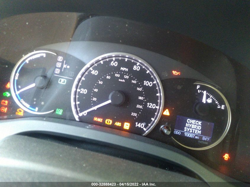 2014 LEXUS CT 200H HYBRID JTHKD5BH7E2192329