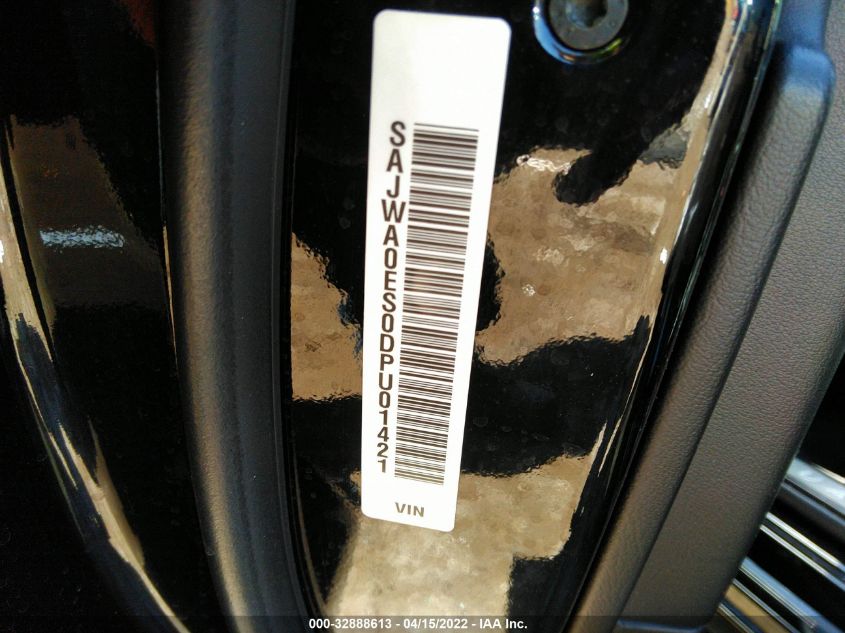 2013 JAGUAR XF I4 RWD SAJWA0ES0DPU01421
