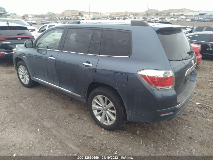 2013 TOYOTA HIGHLANDER HYBRID LIMITED JTEDC3EH4D2018645