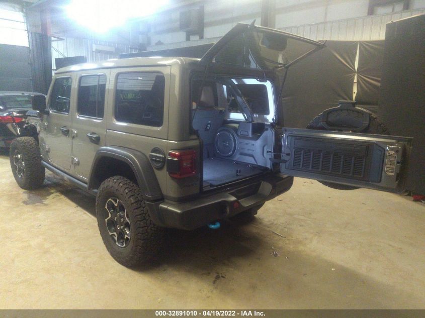 2021 JEEP WRANGLER 4XE UNLIMITED RUBICON 1C4JJXR60MW781543