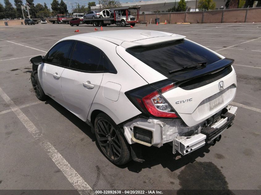 2021 HONDA CIVIC HATCHBACK SPORT SHHFK7H40MU418424