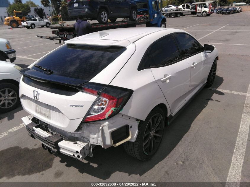 2021 HONDA CIVIC HATCHBACK SPORT SHHFK7H40MU418424