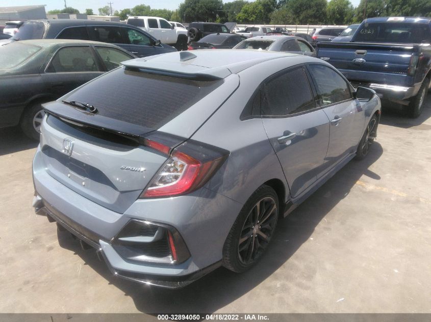 2020 HONDA CIVIC HATCHBACK SPORT SHHFK7H40LU204029